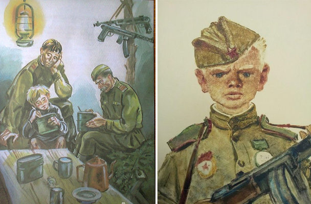 Сын полка рисунок детский (45 фото)